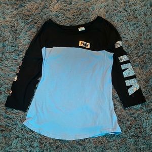 Victoria's Secret Pink 3/4 Sleeve Tee